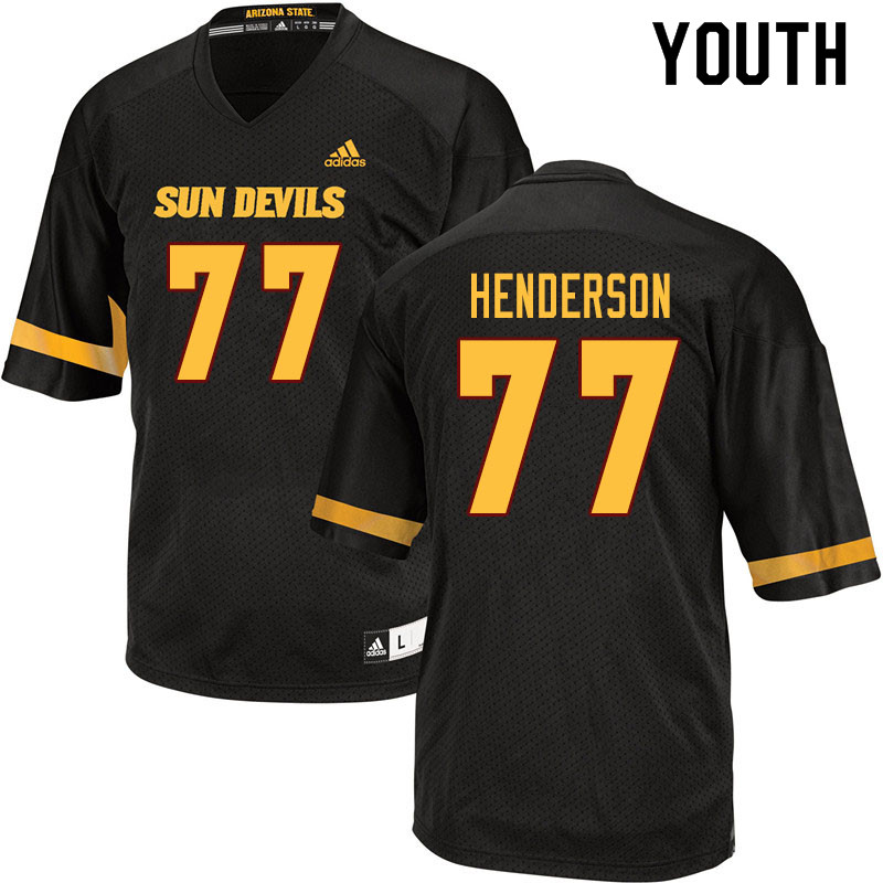 Youth #77 LaDarius Henderson Arizona State Sun Devils College Football Jerseys Sale-Black